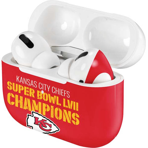 NFL Kansas City Chiefs Super Bowl LVII Champions Apple AirPods Pro Skin